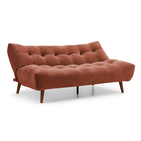 Lux Sofa Bed in Washed Olive Chenille, Terracotta Chenille or Denim Chenille