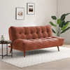 Lux Sofa Bed in Washed Olive Chenille, Terracotta Chenille or Denim Chenille