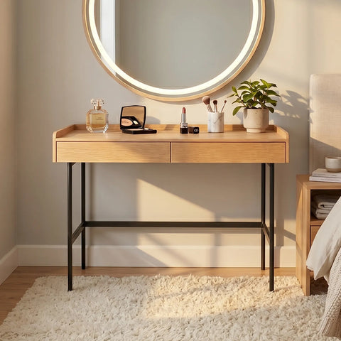 Meadow Natural Effect 2 Drawers Dressing Table