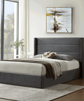 Madi Grey Double Upholstered Bed