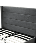 Madi Grey Double Upholstered Bed