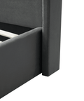 Madi Grey Double Upholstered Bed