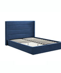 Madi Navy Double Upholstered Bed
