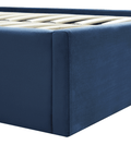 Madi Navy Double Upholstered Bed
