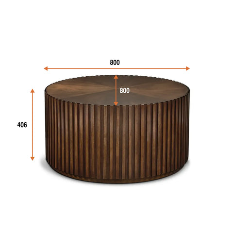 Madison Round Wooden Coffee Table