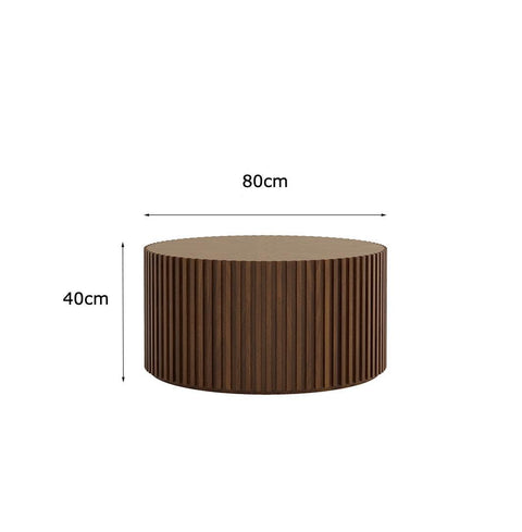 Madison Round Walnut Coffee Table - Furnt