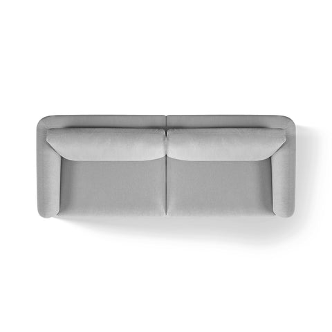 Nobie Light Grey Soft-Weave Fabric 3 Seater Sofa