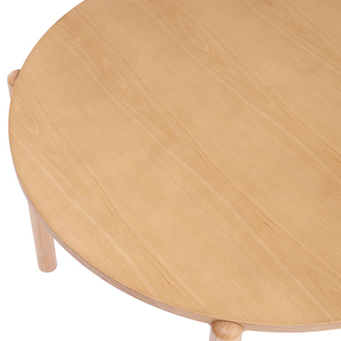 Nomi Oak Round Wooden Dining Table - 105cm