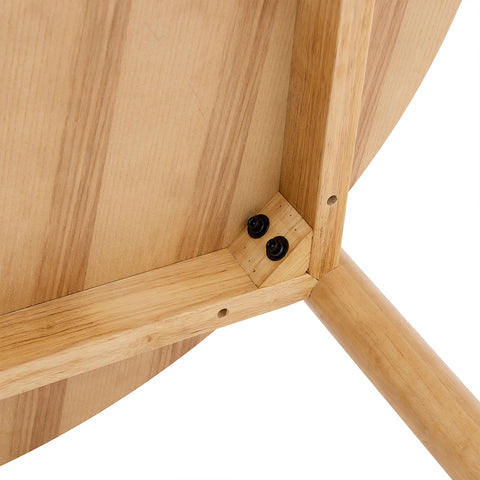 Nomi Oak Round Wooden Dining Table - 105cm