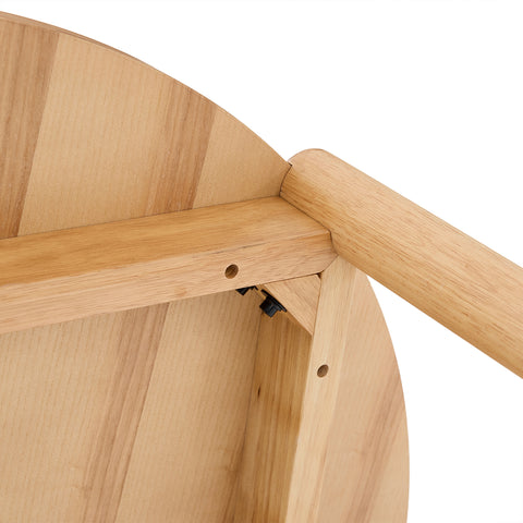 Nomi Oak Round Wooden Dining Table - 105cm