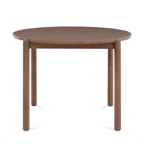 Nomi Walnut Effect 2-4 Seater Round Wooden Dining Table - 105cm