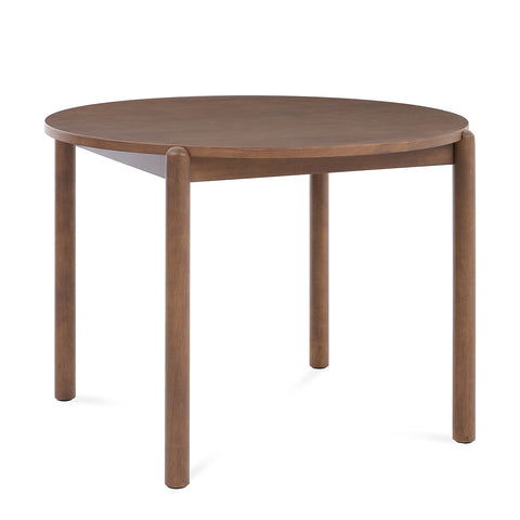 Nomi Walnut Effect 2-4 Seater Round Wooden Dining Table - 105cm