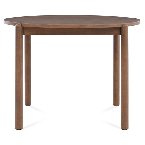 Nomi Walnut Effect 2-4 Seater Round Wooden Dining Table - 105cm