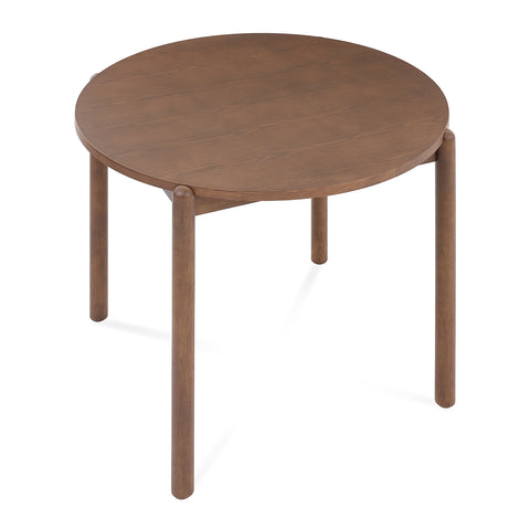 Nomi Walnut Effect 2-4 Seater Round Wooden Dining Table - 105cm