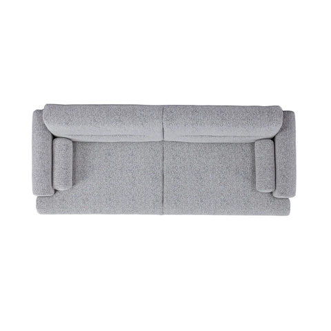 Nuvah Grey Fabric Click-Clack 3 Seater Sofa Bed with Removable Armrests
