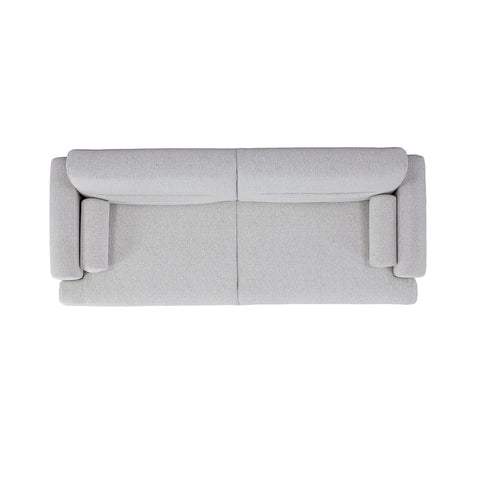 Nuvah Off White Fabric Click-Clack 3 Seater Sofa Bed with Removable Armrests
