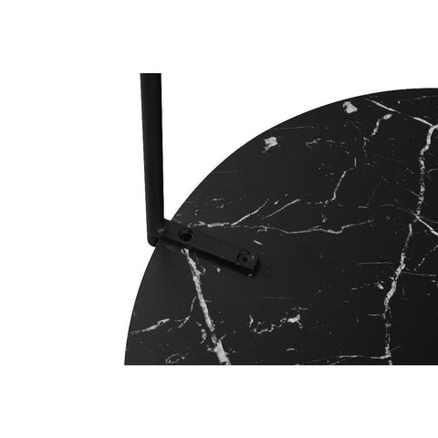 Orbit Marble-Top Round Side Table Set - Lumber & Hollow Designs