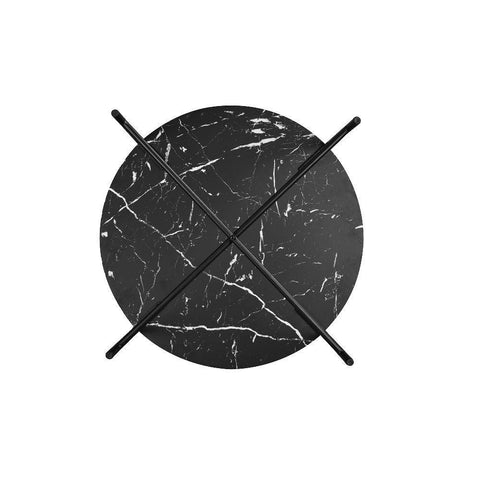 Orbit Marble-Top Round Side Table Set - Lumber & Hollow Designs