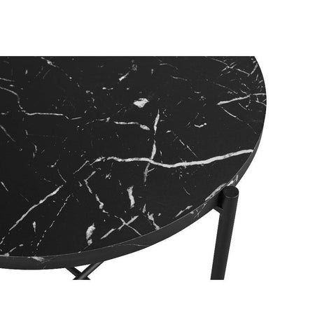Orbit Marble-Top Round Side Table Set - Lumber & Hollow Designs