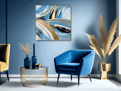 Orokin Elemental Abstract Oil Painting - Furnt