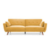 Oslo Sofa Bed in Ink velvet and Old Gold Velvet