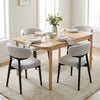Wexley Contemporary Modern Oak Effect 4-6 Rectangle Wooden Dining Table - 140cm