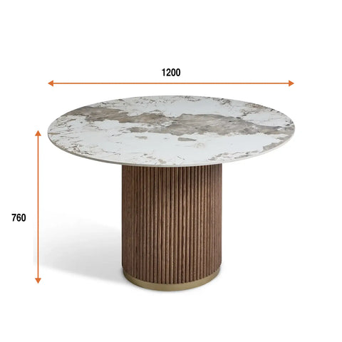 PatternA-Marcio-Marble-effect-White-top-_-Walnut-Wooden-Base-120cm-Round-Dining-Table-01