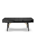 Pivot Rectangle Coffee Table with Sleek Black Finish