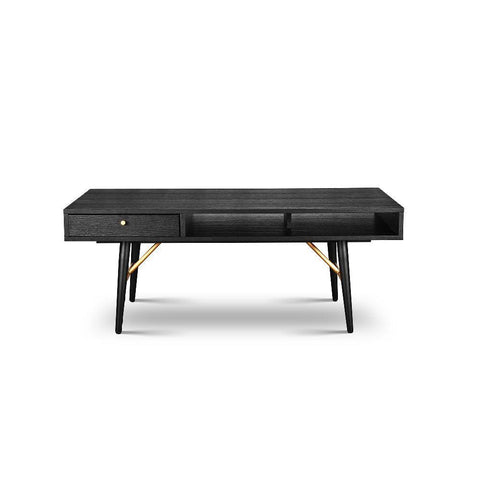 Pivot Rectangle Coffee Table with Sleek Black Finish
