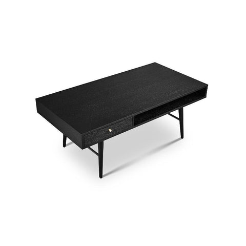 Pivot Rectangle Coffee Table with Sleek Black Finish