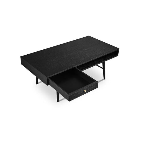 Pivot Rectangle Coffee Table with Sleek Black Finish