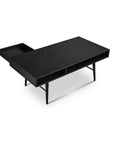 Pivot Rectangle Coffee Table with Sleek Black Finish
