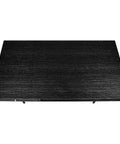 Pivot Rectangle Coffee Table with Sleek Black Finish