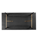 Pivot Rectangle Coffee Table with Sleek Black Finish
