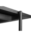 Quarry Rectangle Dining Table with X-Cross Steel Frame in Black