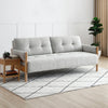 Quinn Natural Boucle Sofa Bed with Wooden Frame