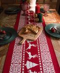 Red Reindeer Christmas Table Runner – 180 x 35 cm