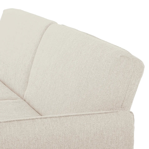 Resten Fabric Click-Clark 3-Seater Sofa Bed – Cream