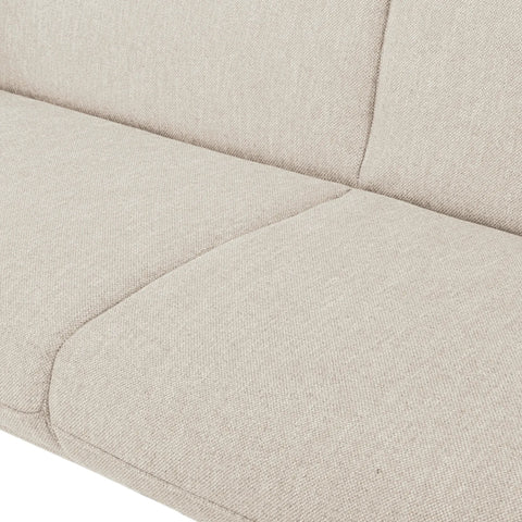 Resten Fabric Click-Clark 3-Seater Sofa Bed – Cream