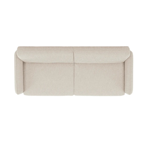 Resten Fabric Click-Clark 3-Seater Sofa Bed – Cream