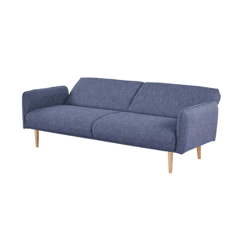 Resten Fabric Click-Clark 3-Seater Sofa Bed – Navy