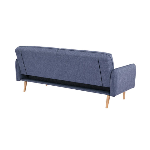 Resten Fabric Click-Clark 3-Seater Sofa Bed – Navy
