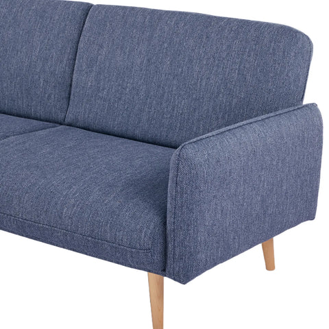 Resten Fabric Click-Clark 3-Seater Sofa Bed – Navy