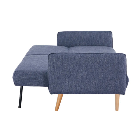 Resten Fabric Click-Clark 3-Seater Sofa Bed – Navy