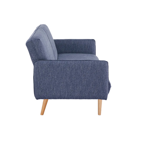 Resten Fabric Click-Clark 3-Seater Sofa Bed – Navy