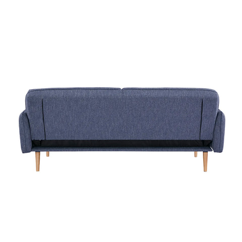 Resten Fabric Click-Clark 3-Seater Sofa Bed – Navy