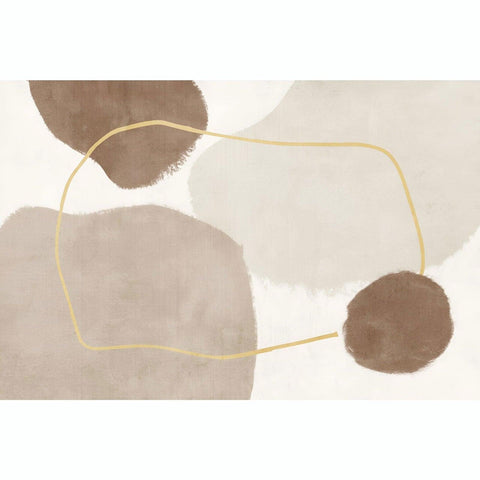 Rock A Neutral Abstract Circles & Curves Rug - 160 x 200cm - Furnt