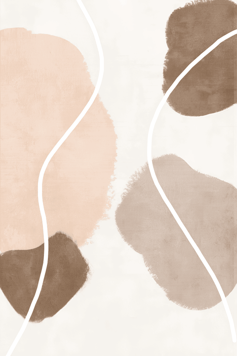 Rock B Serene Organic Shapes Rug - 160 x 200cm - Furnt