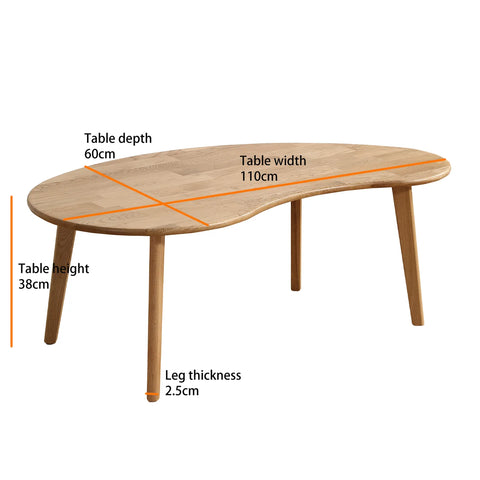 Rune Oak Oval Wooden Coffee Table