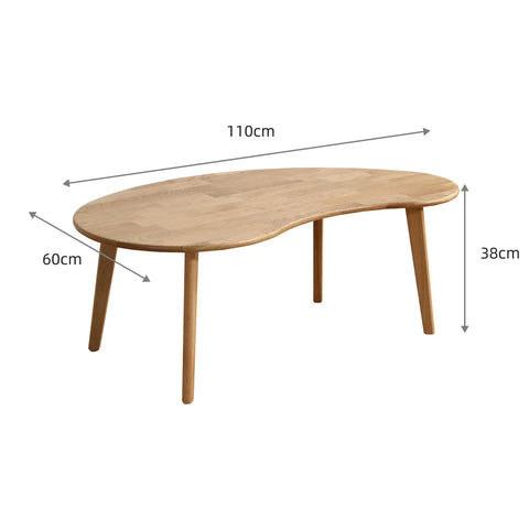Rune Oak Effect Oval Wooden Coffee Table